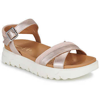 Sapatos Mulher Sandálias Geox D XAND 2.1S Bege / Ouro