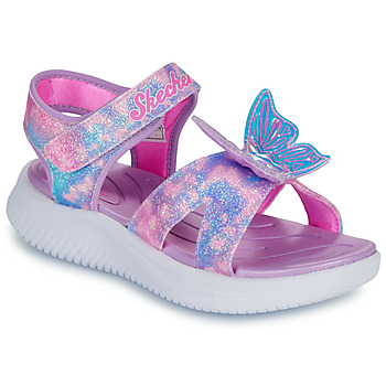 Sapatos Rapariga Sandálias Skechers SANDALE LUMINEUSE JUMPSTERS BUTTERFLY BRITES Rosa