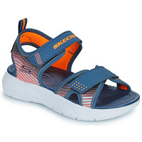 Sapatos Rapaz Sandálias Skechers MICROSPEC-SPLASH Marinho / Laranja