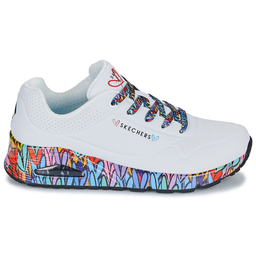 Skechers JGOLDCROWN: UNO - CLASSIC Branco / Multicolor