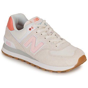 Sapatos Mulher Sapatilhas New Balance 574 Bege / Rosa