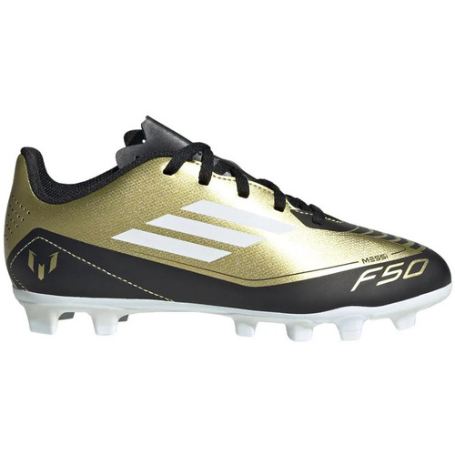 Sapatos Criança Chuteiras adidas Originals F50 MESSI CLUB FxG JR ORBL Ouro
