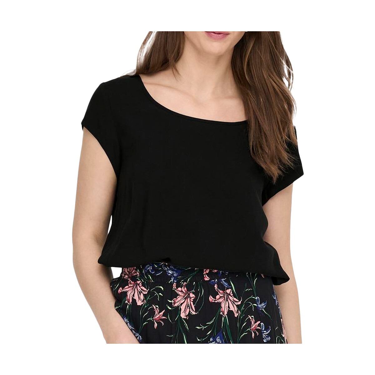 Textil Mulher Tops / Blusas Only  Preto