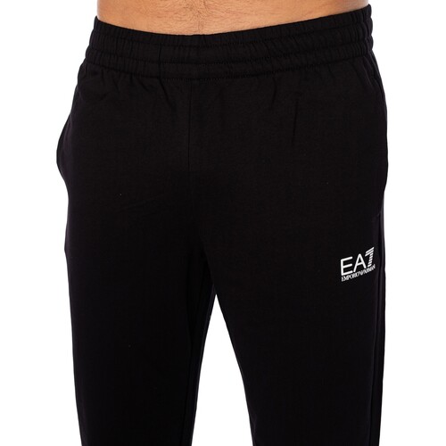 Emporio Armani EA7 Calças de treino com logótipo Preto