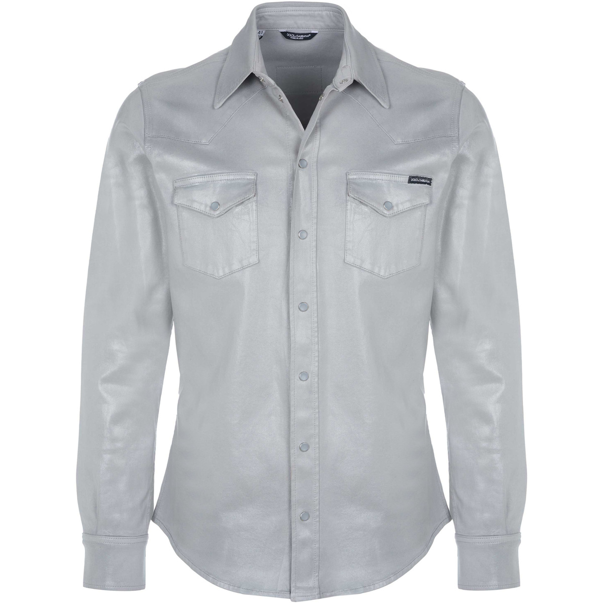 Textil Homem Camisas mangas comprida D&G  Cinza