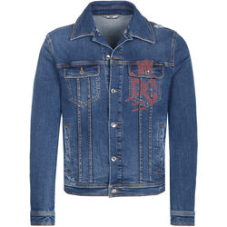 Textil Homem casacos de ganga D&G  Azul