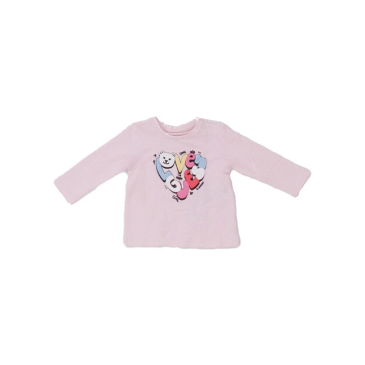 Textil Rapariga T-Shirt mangas curtas Guess A4YI01 K6YW4 Rosa