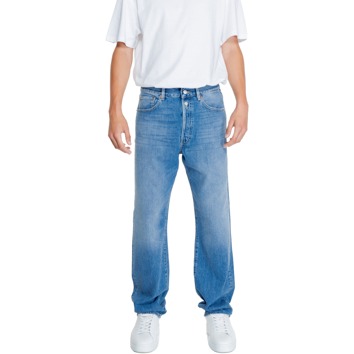 Textil Homem Calças Jeans Replay 12 OZ RECYCLED M9Z1 .000.800 764 Azul