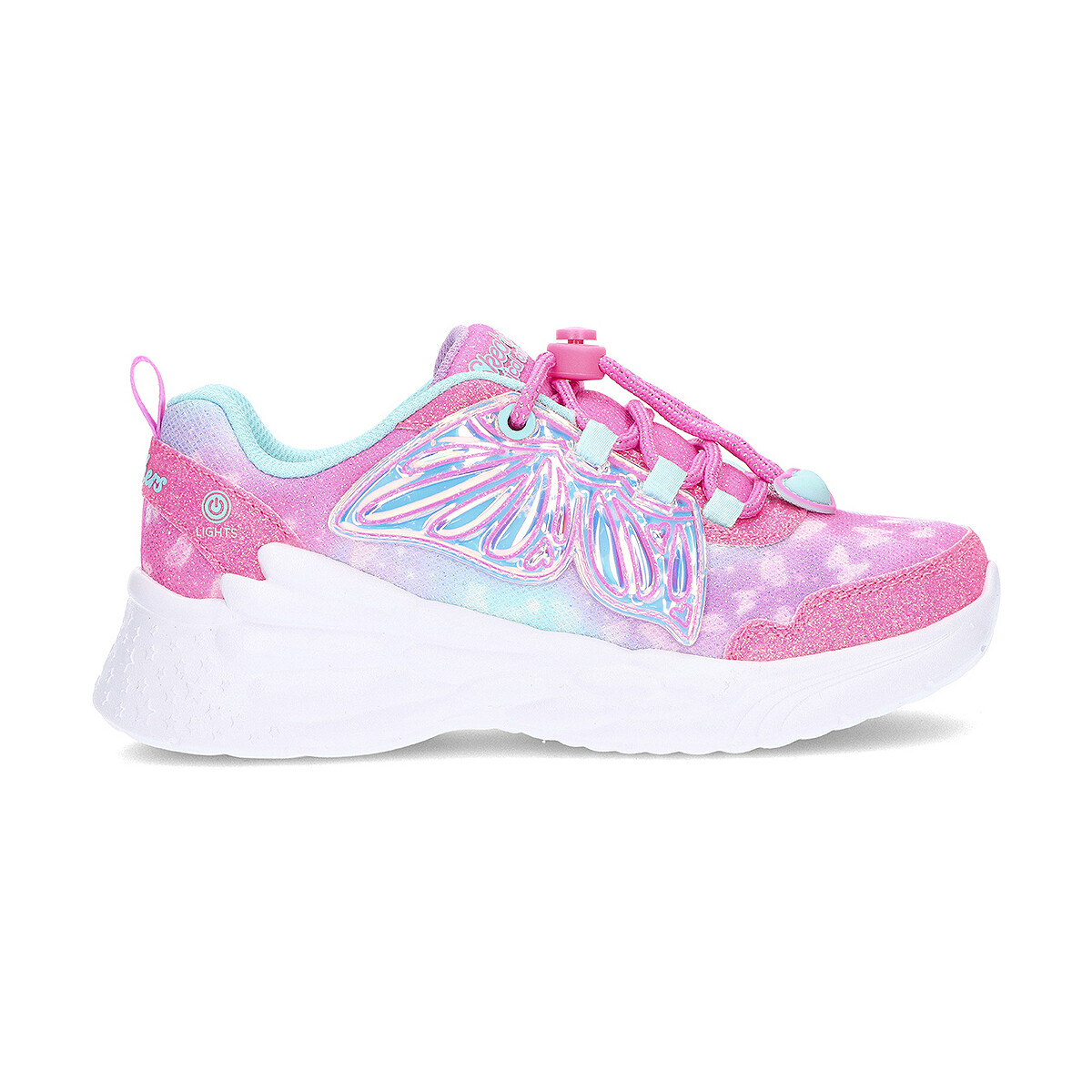 Sapatos Rapariga Sapatilhas Skechers Tênis  303055L Wing Brites ROSA