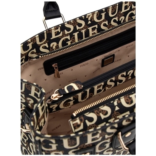 Guess STARK ZIP BOTTOM SHOPPER TOTE Castanho