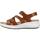 Sapatos Mulher Sandálias Fluchos F1478 Castanho