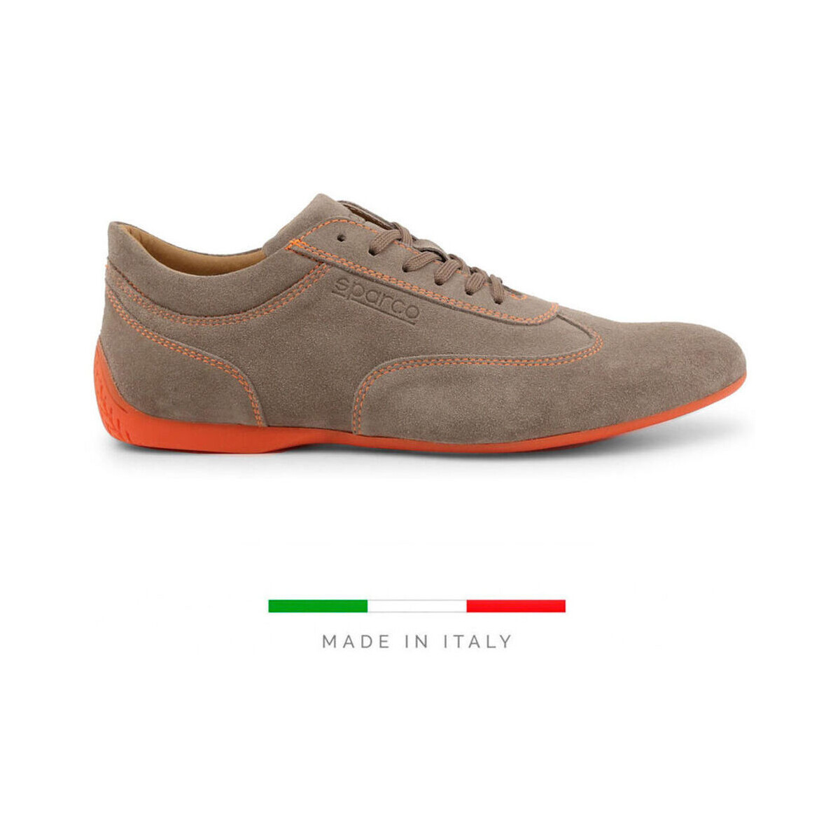 Sapatos Homem Sapatilhas Sparco Imola-gpc - Suede Taupe Castanho