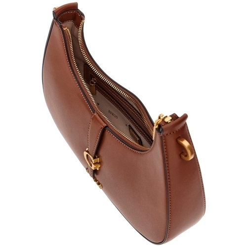 Guess KUBA TOP ZIP SHOULDER BAG Castanho