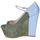 Sapatos Mulher Escarpim John Galliano S54261 Azul / Verde