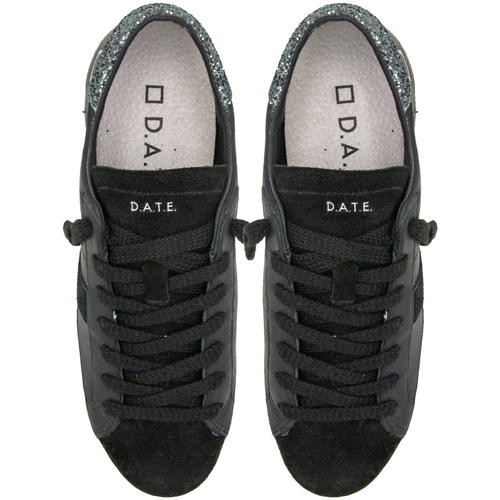 Date D.A.T.E. HL-VC-BK HILL LOW VINTAGE CALF BLACK Preto