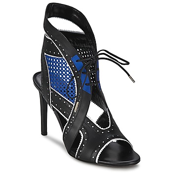 Sapatos Mulher Sandálias Roberto Cavalli XPS254-PZ448 Preto / Azul