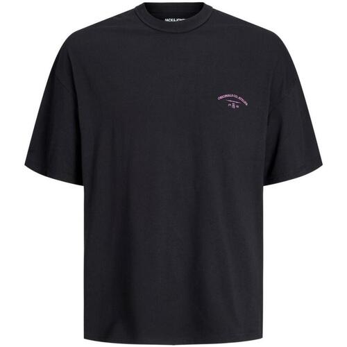 Textil Homem T-Shirt mangas curtas Jack & Jones  Preto