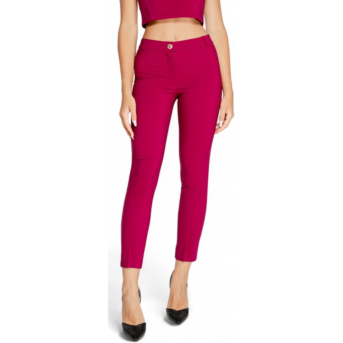 Textil Mulher Calças Rinascimento CFC0119993003 Vermelho