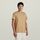 Textil Homem T-shirts e Pólos G-Star Raw D16411 336 CASE-S R T-B444 SAFARI Bege