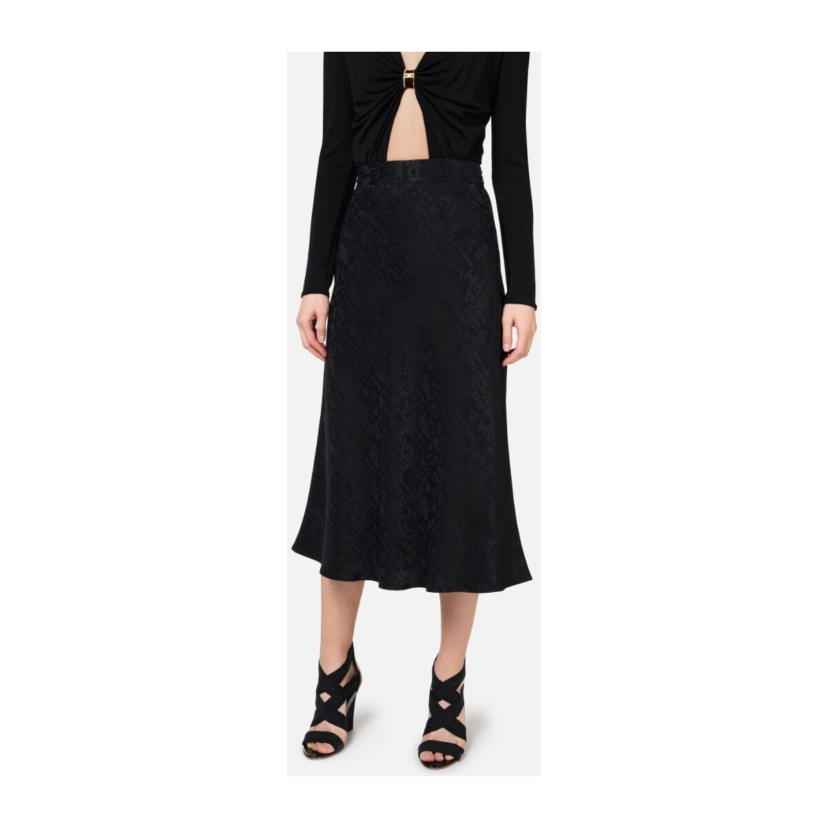 Textil Mulher Saias Elisabetta Franchi GO05146E2 Preto