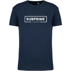 Textil Homem T-Shirt mangas curtas Subprime Streetwear Shirt Azul