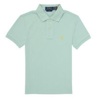 Textil Criança Polos mangas curta Polo Ralph Lauren SLIM POLO-TOPS-KNIT Azul / Turquesa
