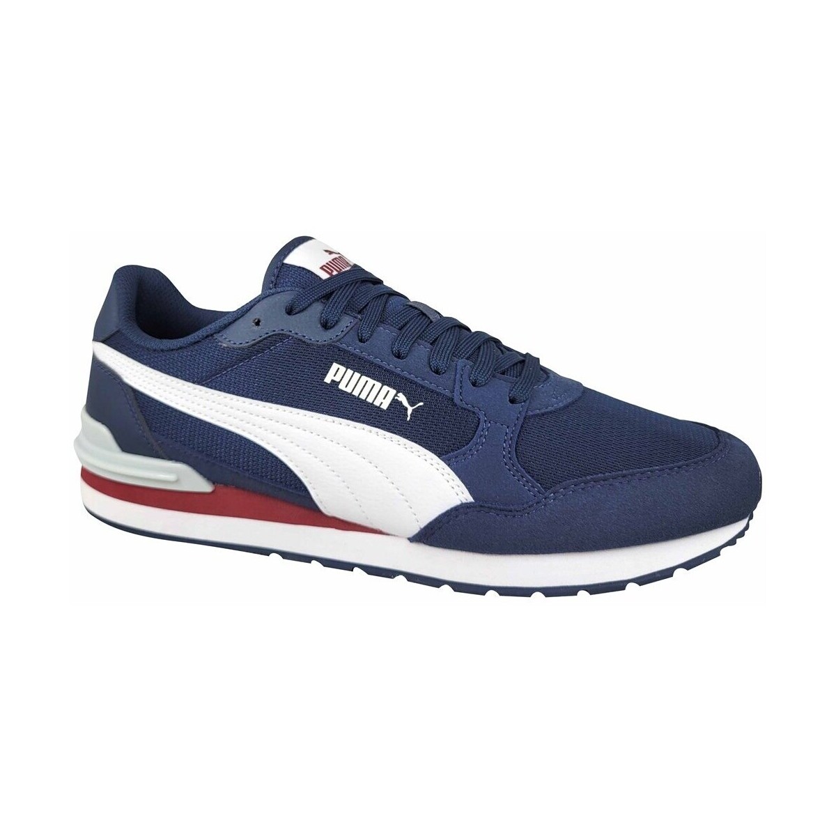 Sapatos Homem Sapatilhas Puma St Runner V4 Mesh Branco, Azul marinho