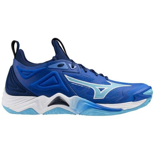 Sapatos Homem Desportos indoor Mizuno Wave Momentum 3 Azul