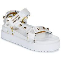 Sapatos Mulher Sandálias Versace Jeans Couture VA3SM2 Branco / Ouro