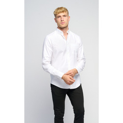 Textil Homem T-shirt mangas compridas Teeshoppen Performance Branco