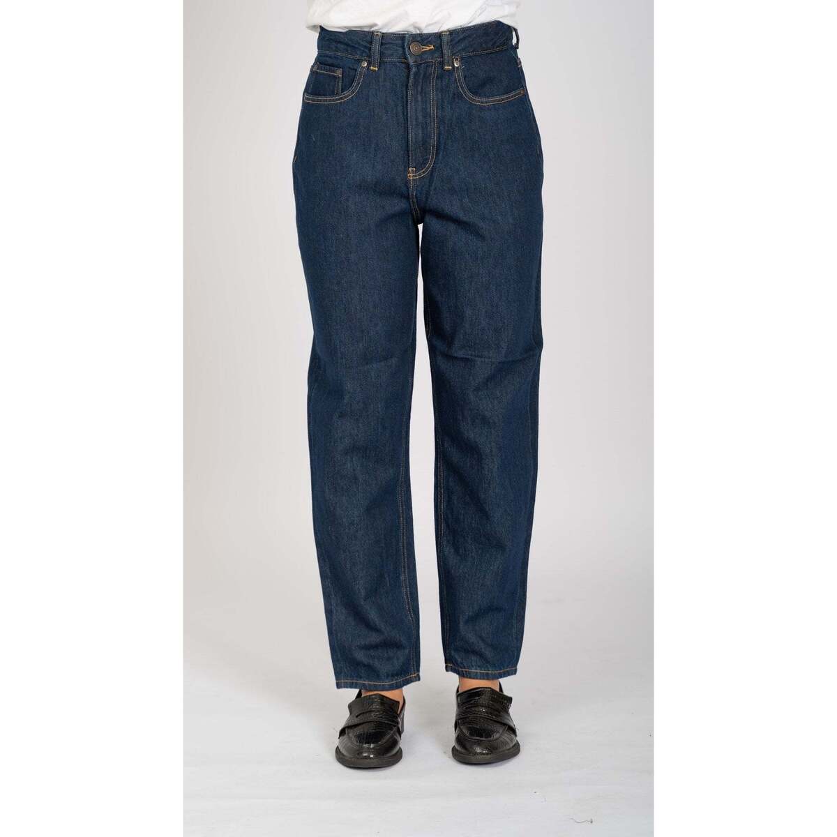 Textil Mulher Calças de ganga Teeshoppen Performance Azul