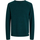 Textil Homem camisolas Jack & Jones 12157321 JJEHILL KNIT CREW NECK NOOS DEEP TEAL TWISTED Verde