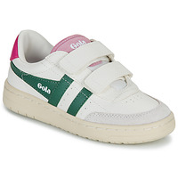 Sapatos Rapariga Sapatilhas Gola Falcon Strap Branco / Verde / Bege