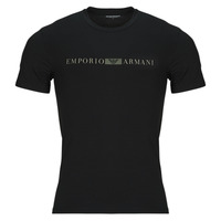 Textil Homem T-Shirt mangas curtas Emporio Armani BOX EAGLE Preto