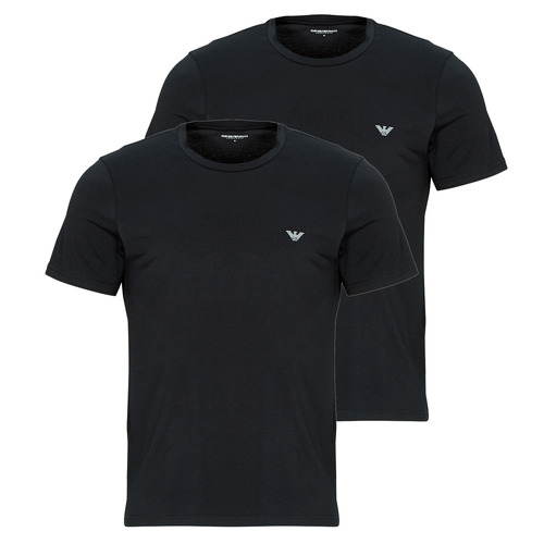 Textil Homem T-Shirt mangas curtas Emporio Armani ENDURANCE 2 P CNECK Preto / Preto