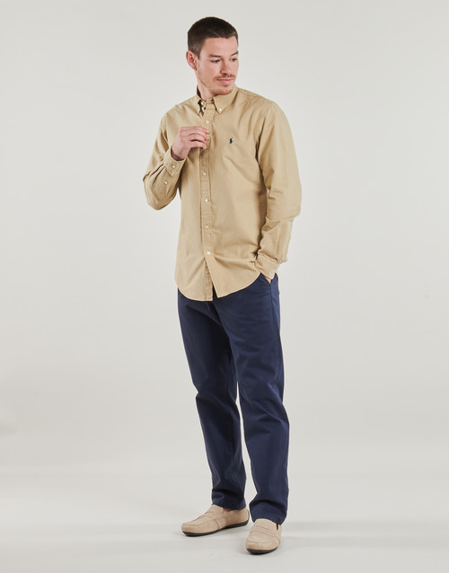 Polo Ralph Lauren CHEMISE DROITE CUSTOM EN OXFORD LEGER