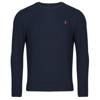 Textil Homem camisolas Polo Ralph Lauren PULL COL ROND EN COTON Marinho / Navy
