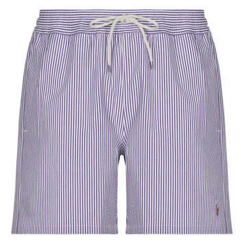 Textil Homem Fatos e shorts de banho Polo Ralph Lauren MAILLOT DE BAIN A RAYURES EN SEERSUCKER Violeta / Branco / Laço / Violeta / Seersucker