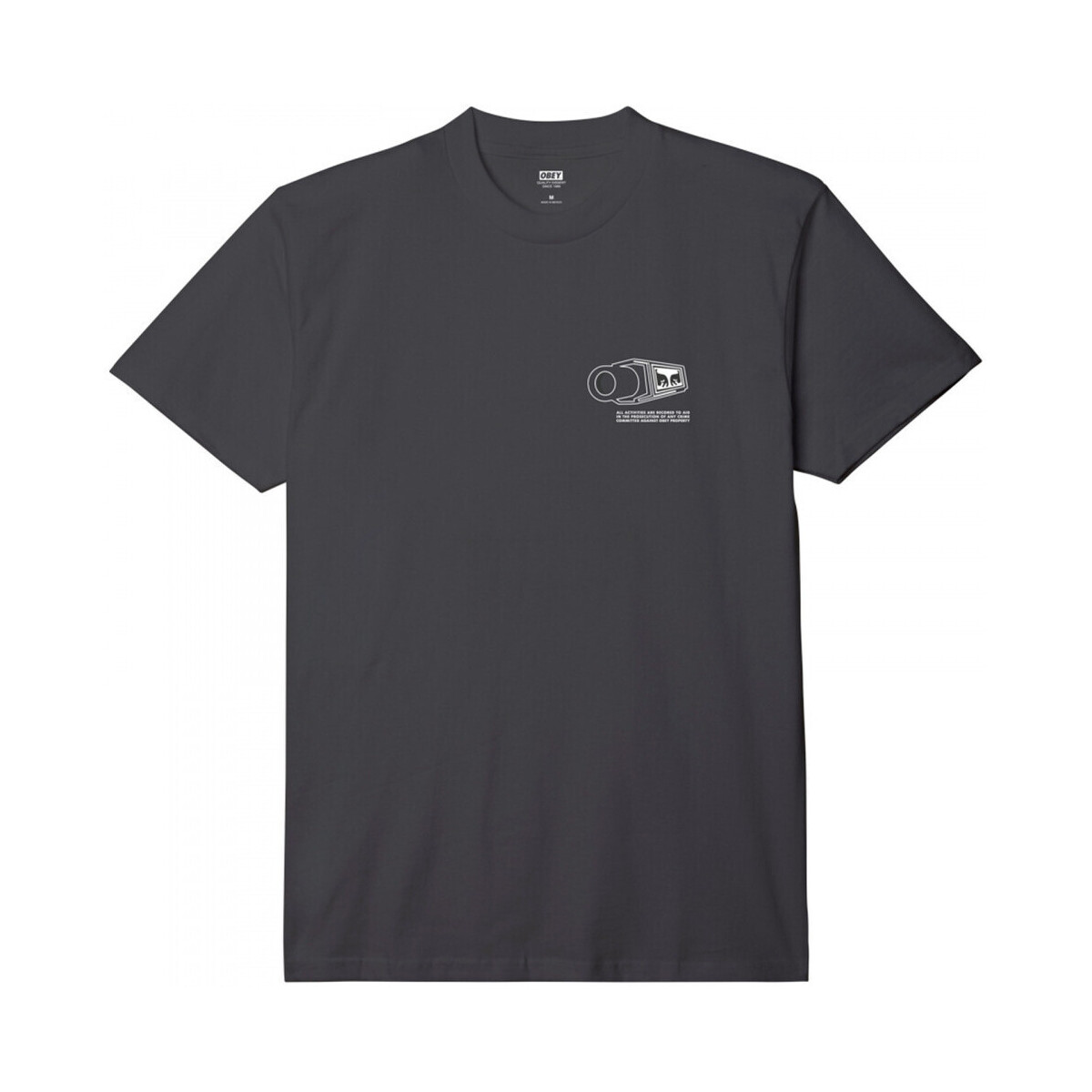 Textil Homem T-shirts e Pólos Obey warning Preto