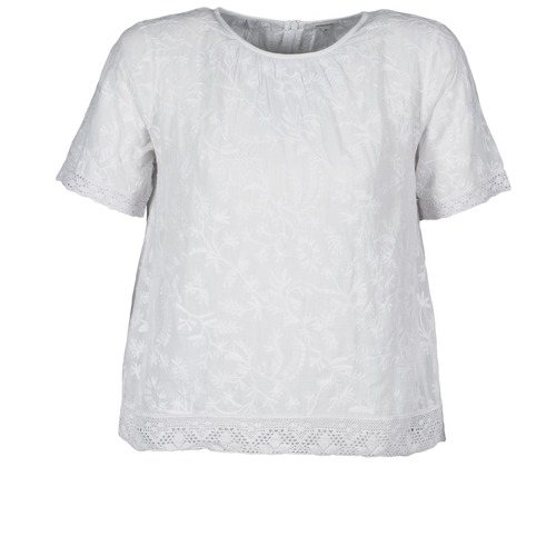 Textil Mulher Polarn O Pyret White Organic Cotton Ice Cream Print T-Shirt Manoush COTONNADE SMOCKEE Branco