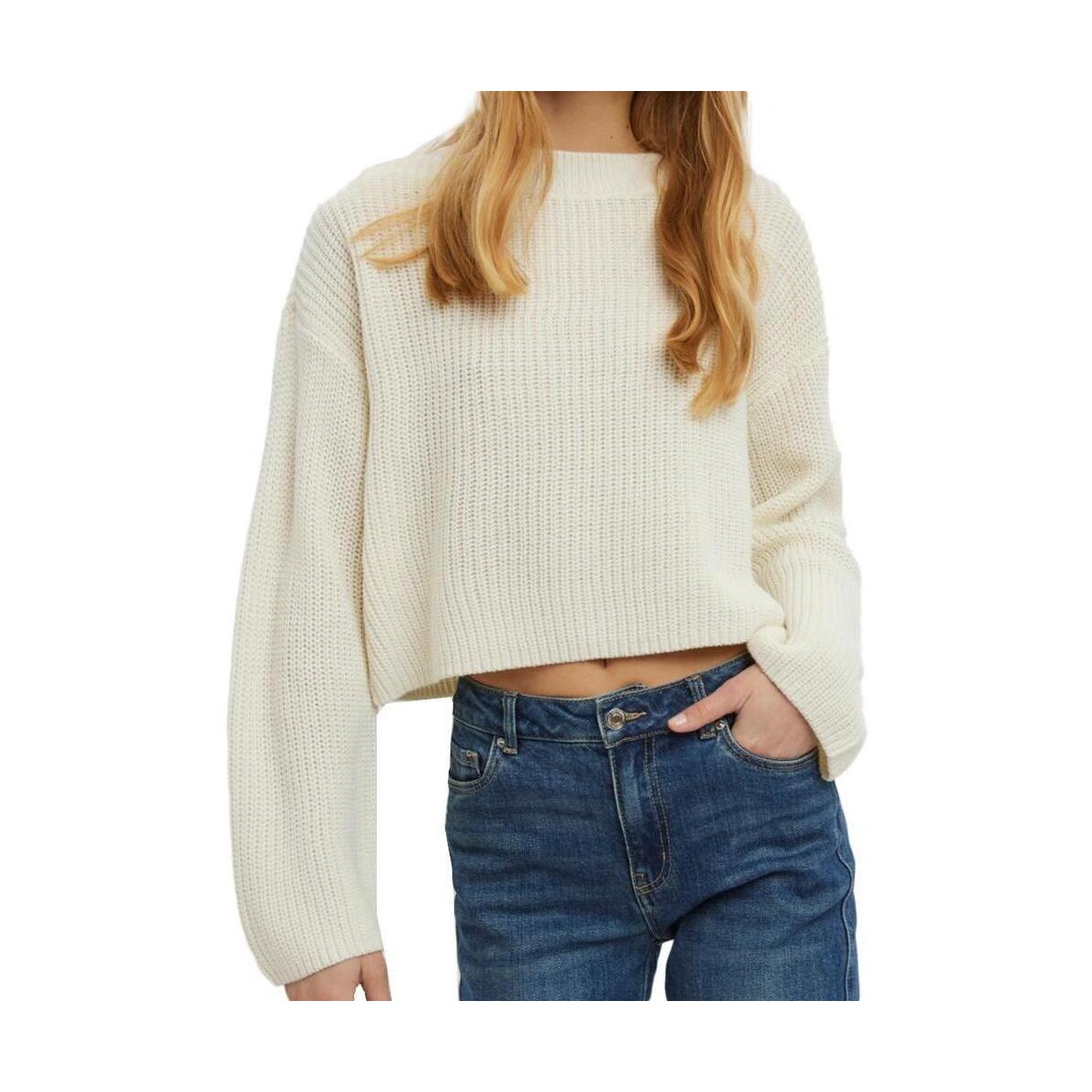 Textil Mulher camisolas Vero Moda  Bege