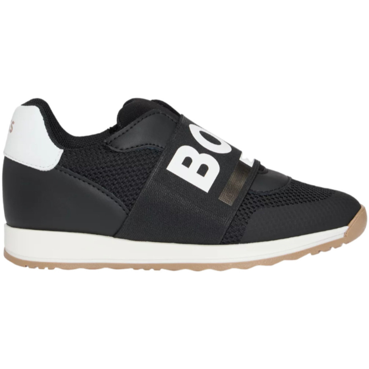 Sapatos Rapaz Sapatilhas BOSS J51335 Preto