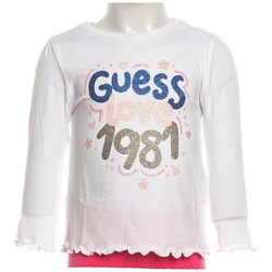 Textil Criança T-Shirt mangas curtas Guess A4YI04 K6YW4 Branco