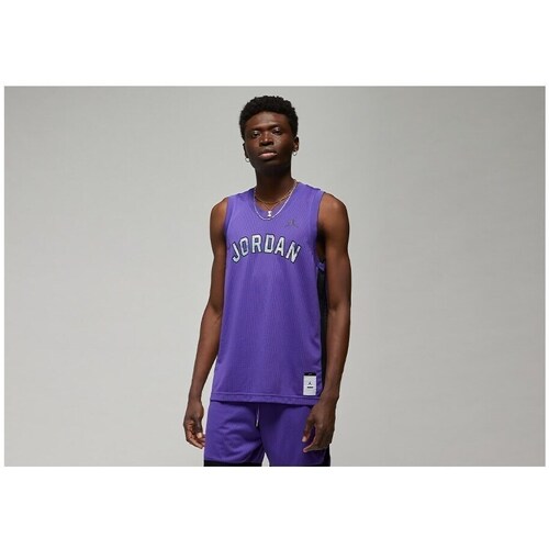 Textil Homem T-Shirt mangas curtas Nike Air Jordan Sport Dna Mesh Violeta