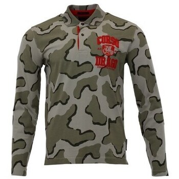 Textil Homem T-Shirt mangas curtas Aeronautica Militare PO1802J61474521 Verde, Cinzento