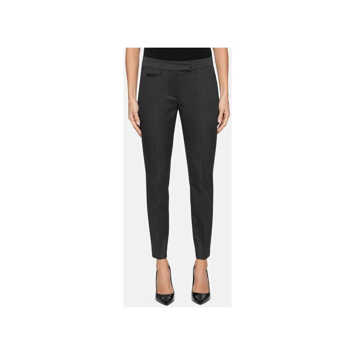 Textil Mulher Calças Dondup PERFECT DP066 FS0283-999 Preto
