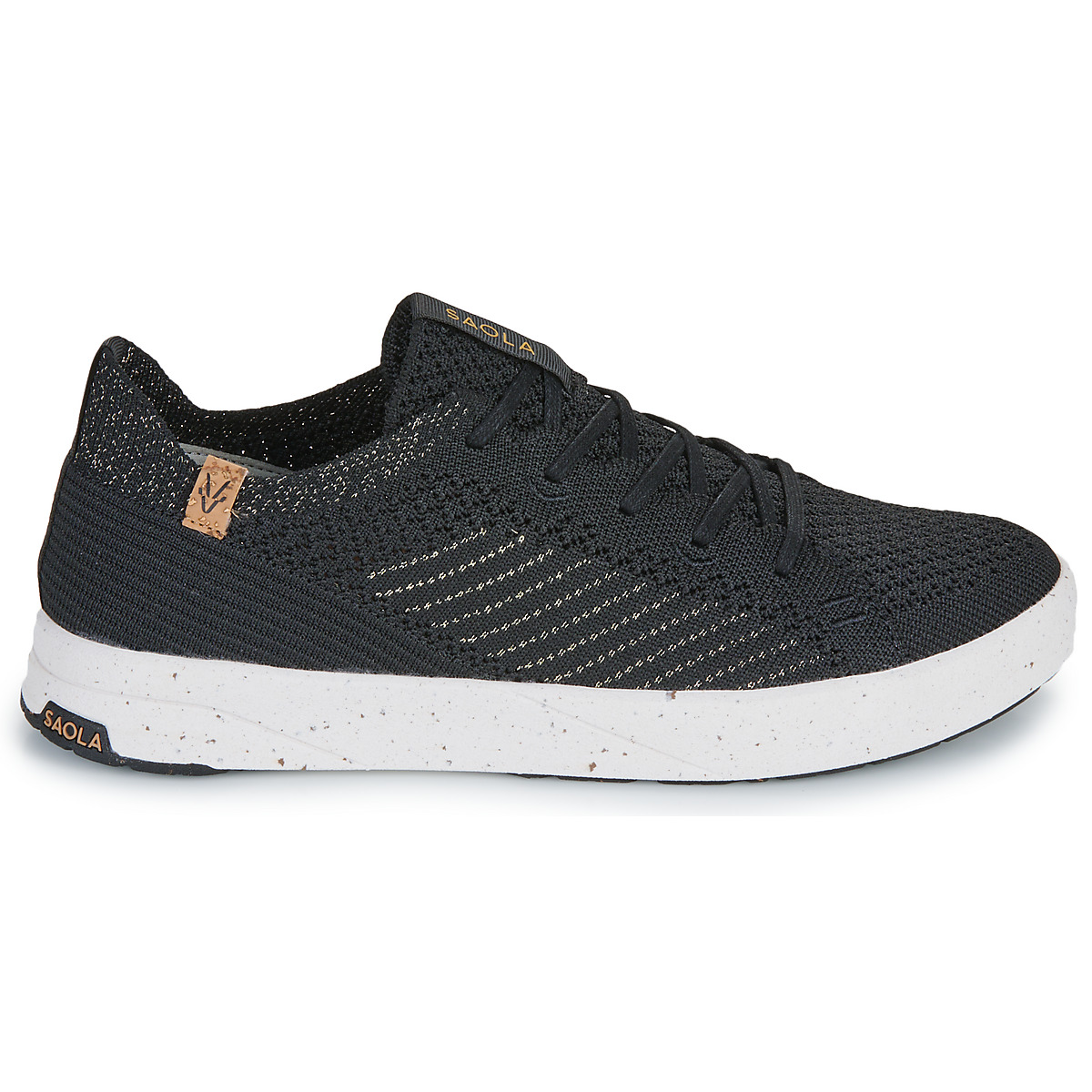 Saola  Sapatilhas CANNON KNIT 3  Preto Disponível em tamanho para senhora. 37,38,39,40.Mulher > Sapatos > Tenis