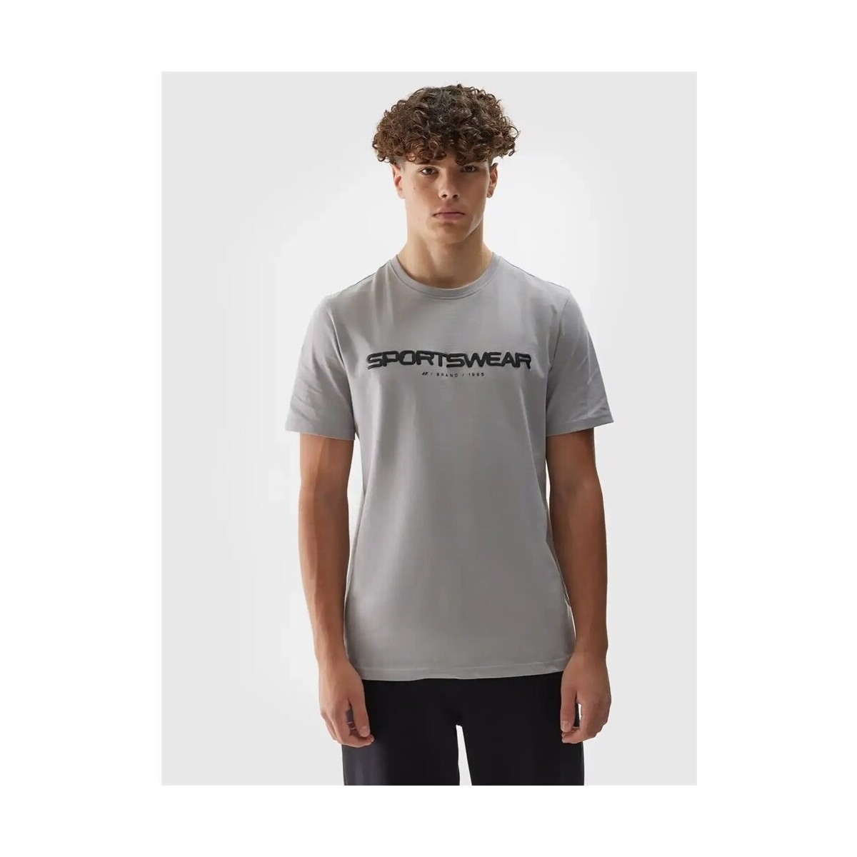 Textil Homem T-Shirt mangas curtas 4F 4FWAW24TTSHM158625S Cinza