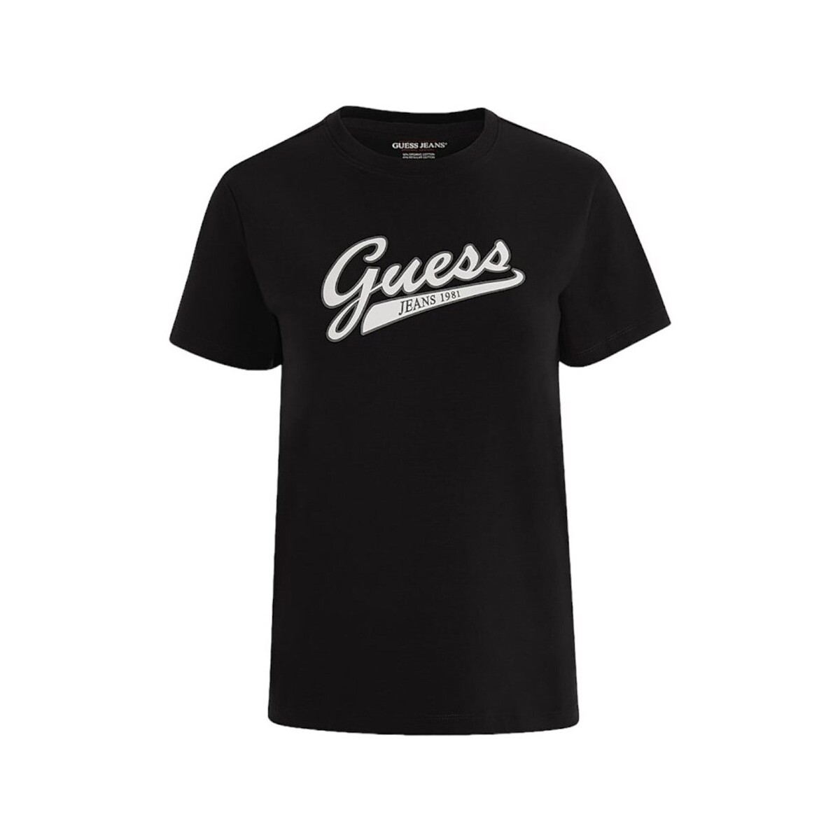 Textil Mulher T-Shirt mangas curtas Guess W4YI13J1314JBLK Preto