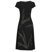 Textil Mulher Vestidos compridos Desigual BUCAREST Preto